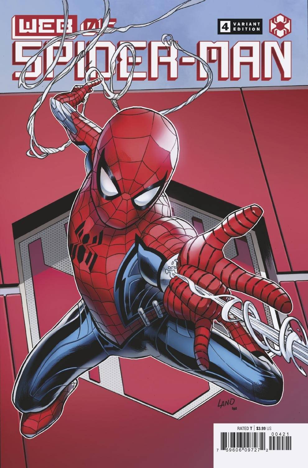 MARVEL COMICS COMIC BOOK WEB OF SPIDER-MAN #4 (OF 5) LAND VAR