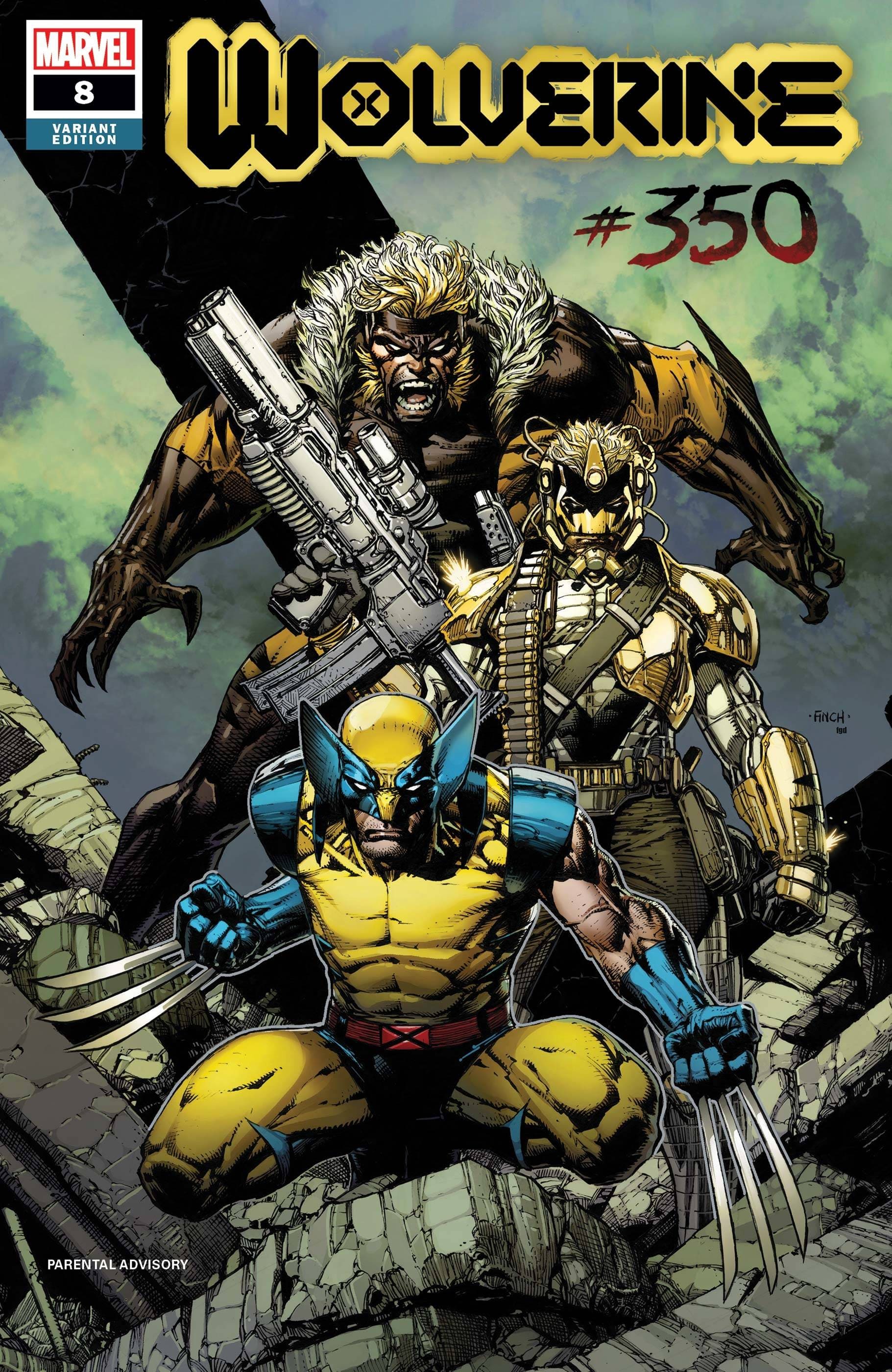 MARVEL COMICS COMIC BOOK WOLVERINE #8 FINCH VAR