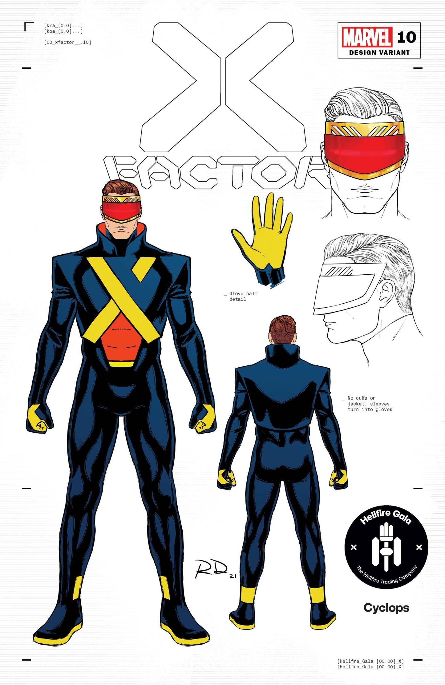 MARVEL COMICS COMIC BOOK X-FACTOR #10 DAUTERMAN CYCLOPS DESIGN VAR GALA
