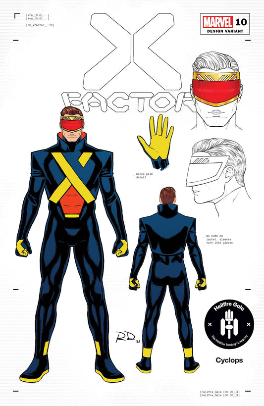 MARVEL COMICS COMIC BOOK X-FACTOR #10 DAUTERMAN CYCLOPS DESIGN VAR GALA