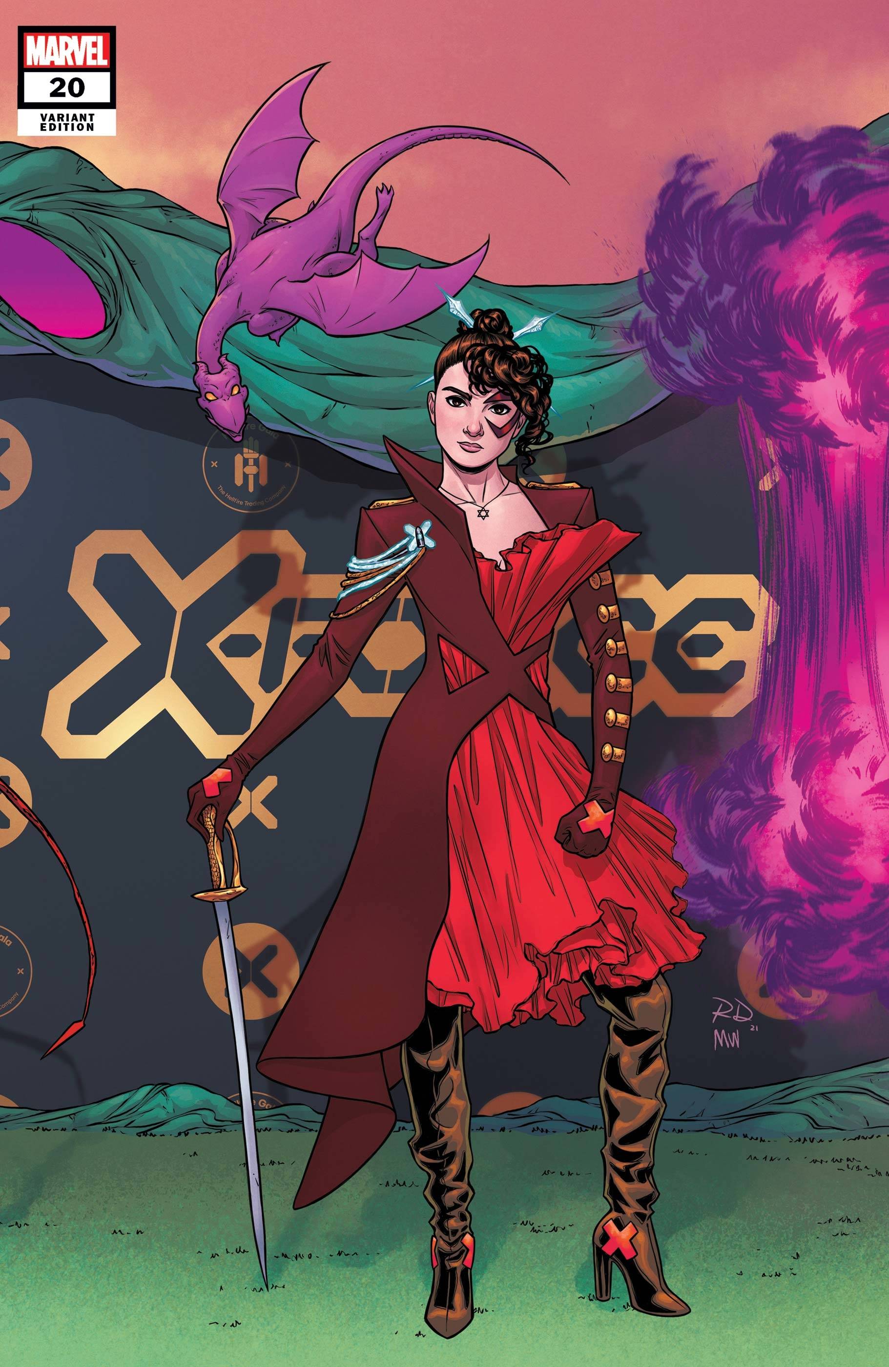 MARVEL COMICS COMIC BOOK X-FORCE #20 DAUTERMAN CONNECTING VAR GALA