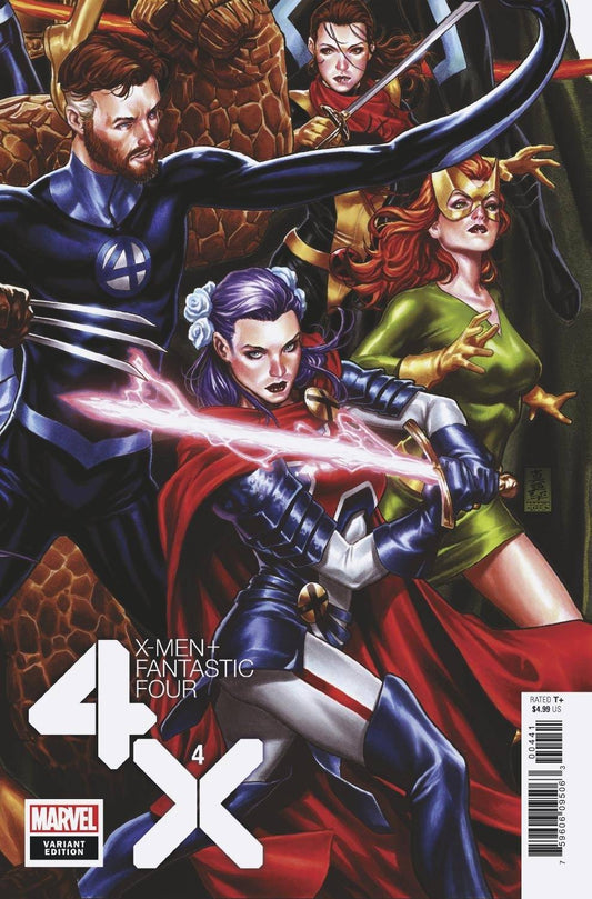 MARVEL COMICS COMIC BOOK X-MEN FANTASTIC FOUR #4 (OF 4) BROOKS CONNECTING VAR