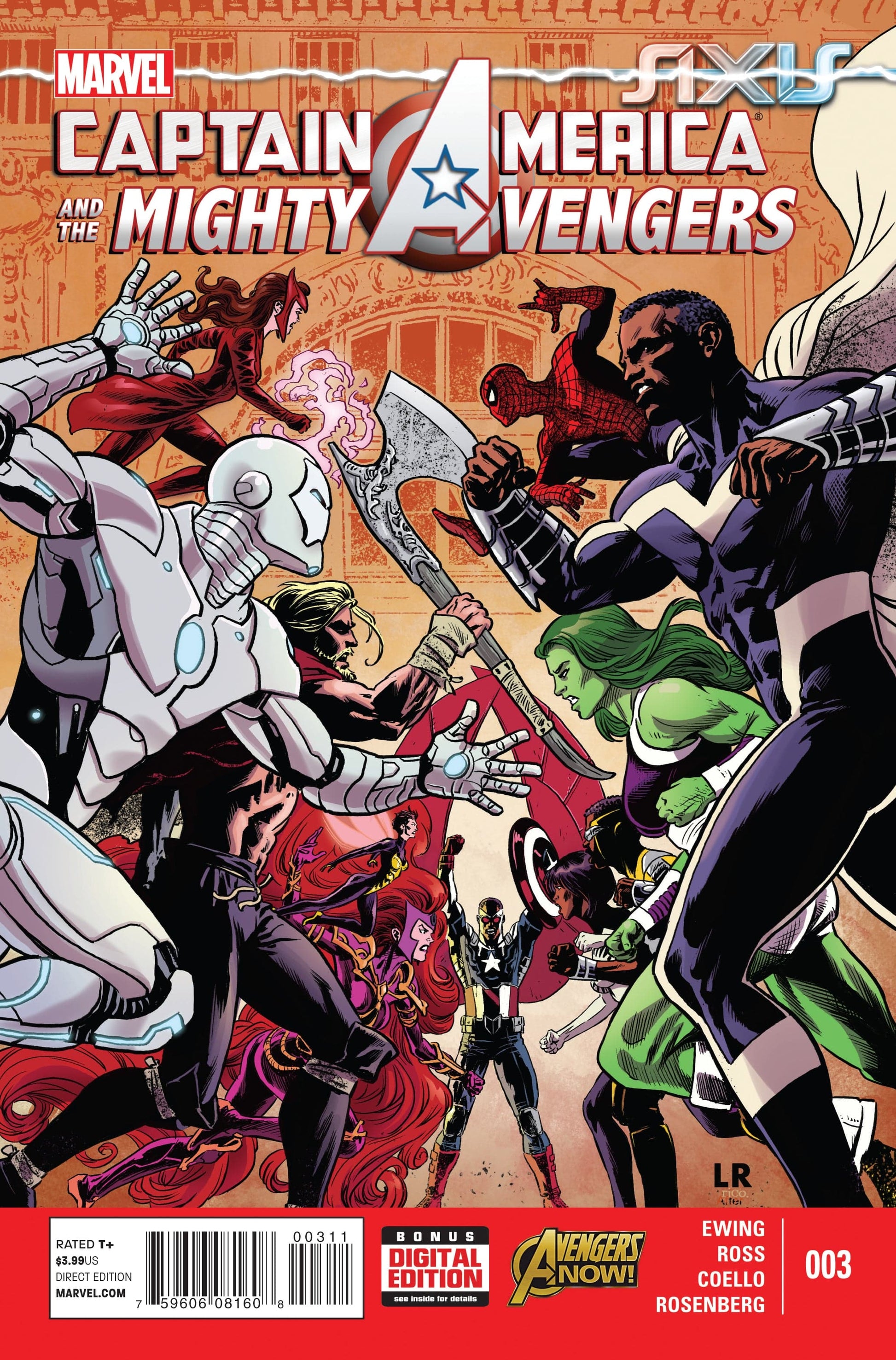 MARVEL COMICS Comics CAPTAIN AMERICA AND MIGHTY AVENGERS #3 AXIS