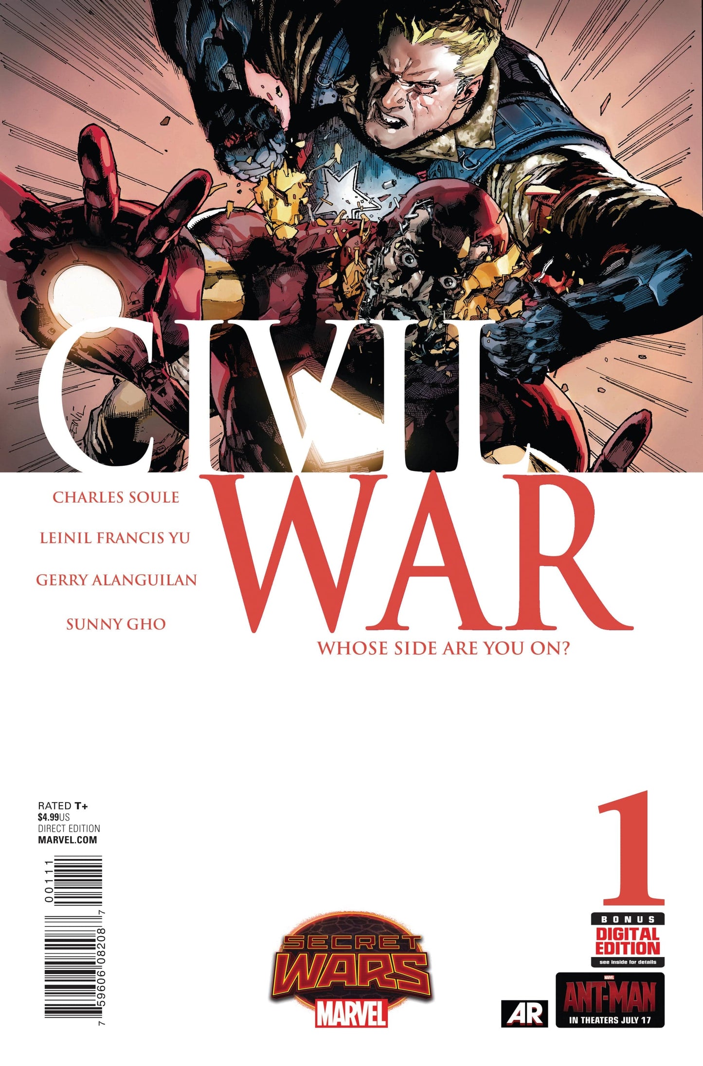 MARVEL COMICS Comics CIVIL WAR #1 SWA