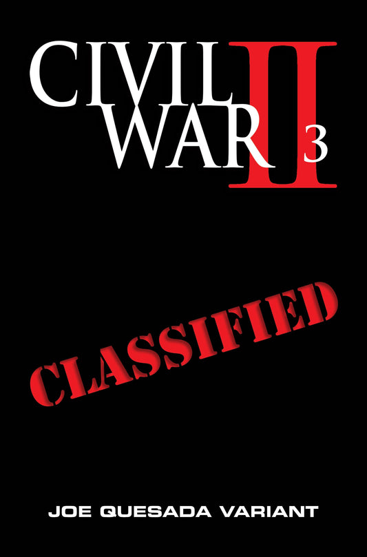 MARVEL COMICS Comics CIVIL WAR II #3 (OF 8) QUESADA MIDNIGHT LAUNCH VAR