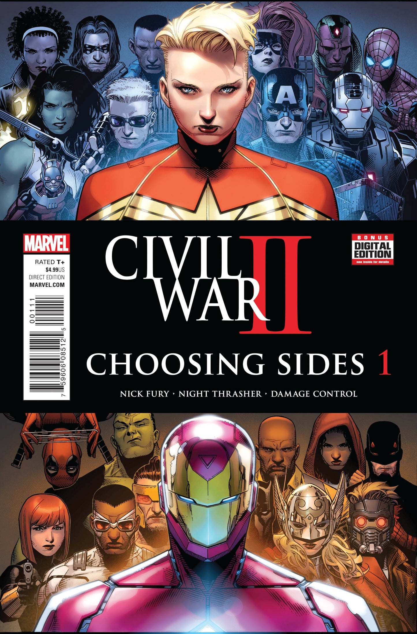 MARVEL COMICS Comics CIVIL WAR II CHOOSING SIDES #1 (OF 6)