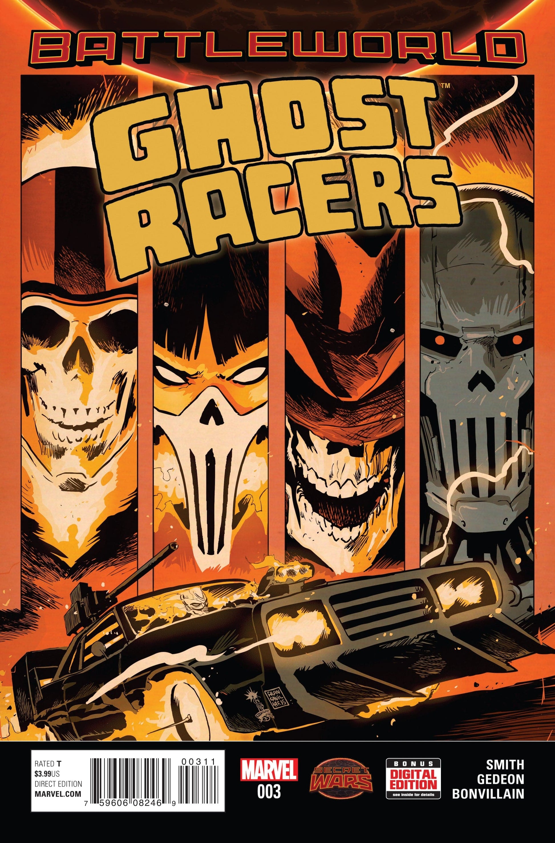 MARVEL COMICS Comics GHOST RACERS #3 SWA