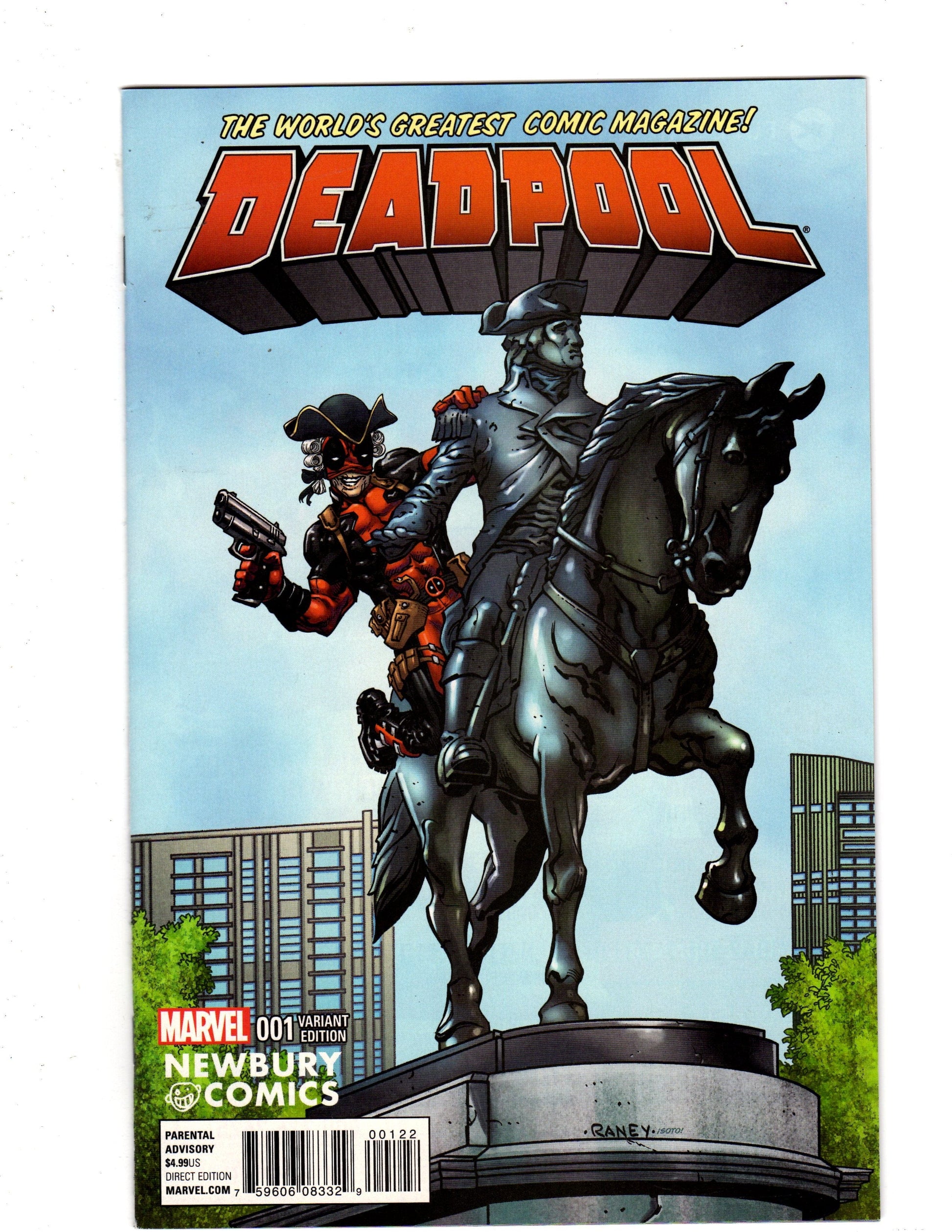 MARVEL COMICS Comics NM DEADPOOL #1 NEWBURY VARIANT
