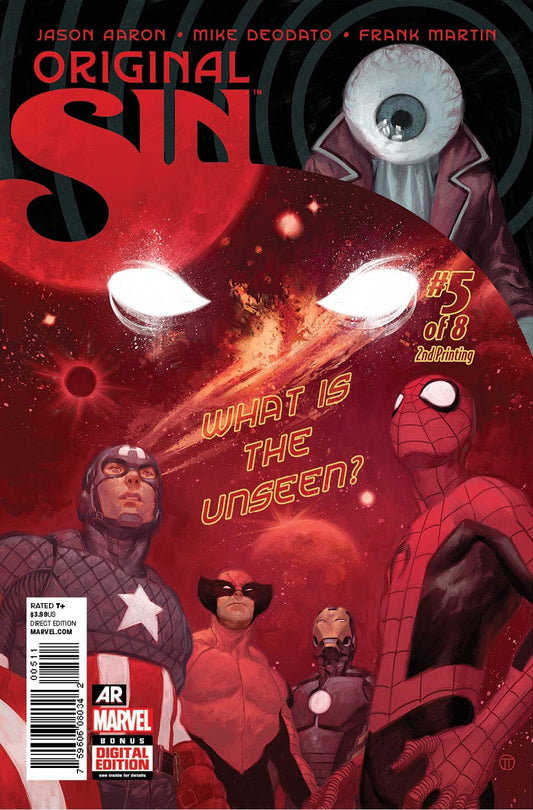 MARVEL COMICS Comics NM/VF ORIGINAL SIN #5 (OF 8) 2ND PTG TEDESCO VAR (PP #1138)