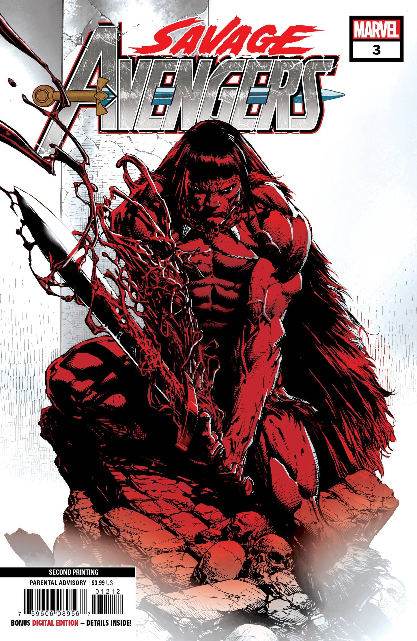 MARVEL COMICS Comics SAVAGE AVENGERS #3 2ND PTG FINCH VAR