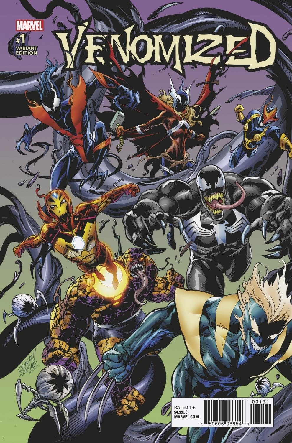 MARVEL COMICS Comics VENOMIZED #1 (OF 5) BAGLEY CONNECTING VAR