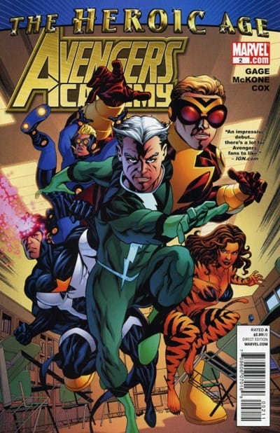 MARVEL COMICS Comics VF/NM AVENGERS ACADEMY #2