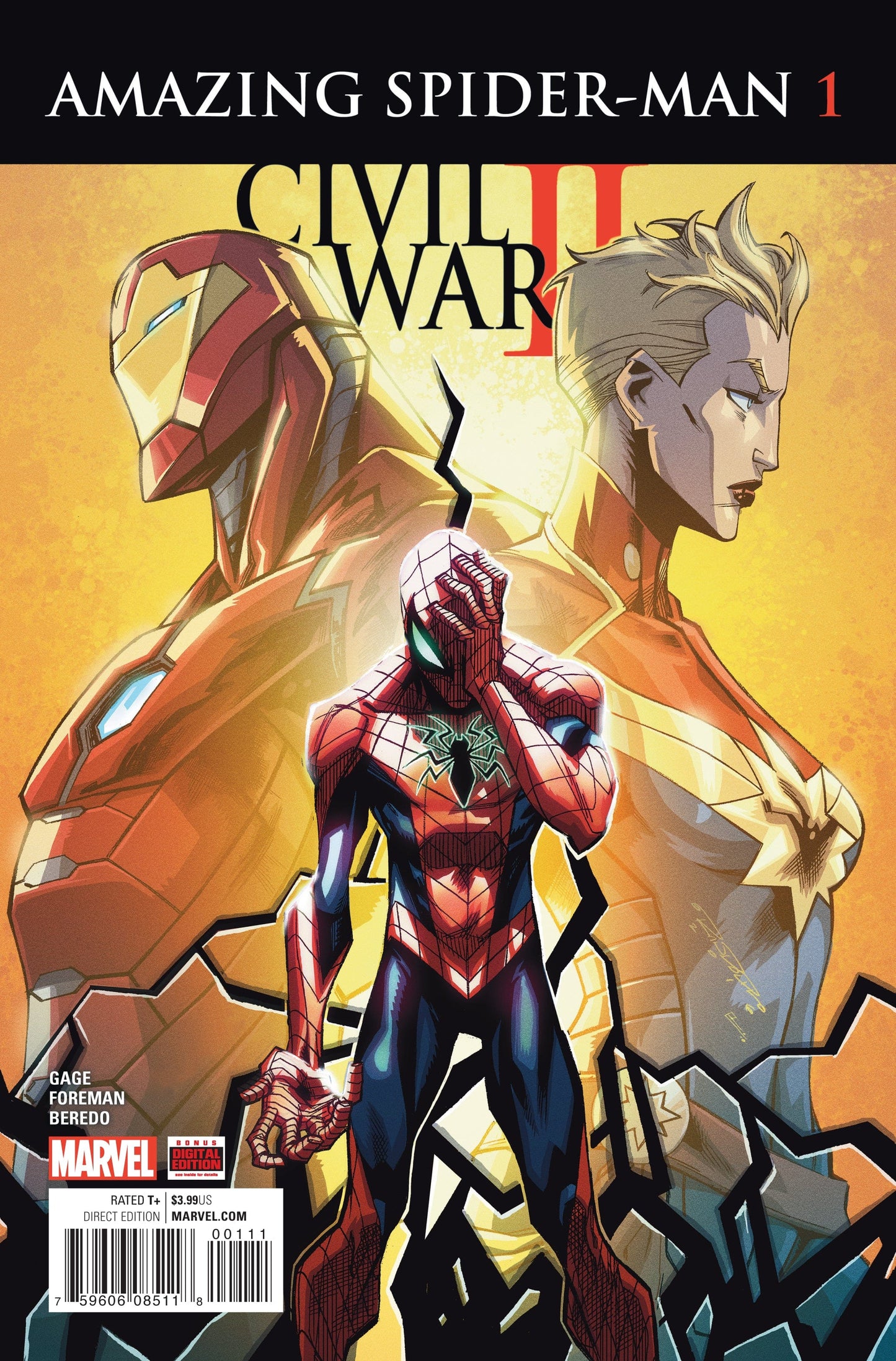 MARVEL COMICS Comics VF/NM CIVIL WAR II AMAZING SPIDER-MAN #1 (OF 4)