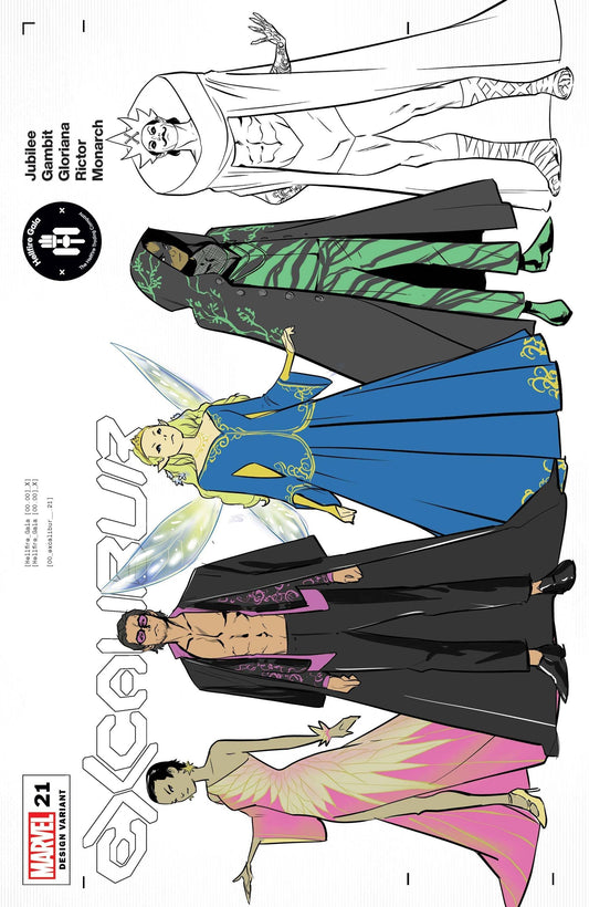 MARVEL COMICS Comics VF/NM EXCALIBUR #21 TO CHARACTER DESIGN VAR GALA