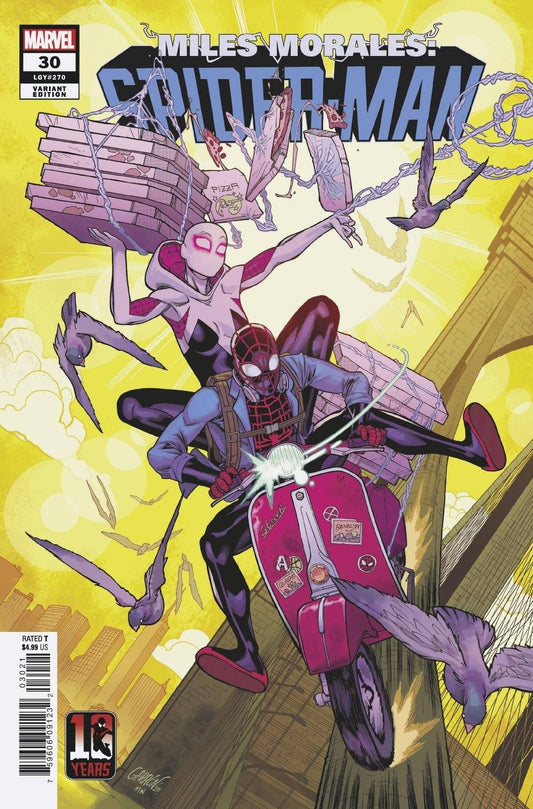 MARVEL COMICS Comics VF/NM MILES MORALES SPIDER-MAN #30 MILES MORALES 10TH ANNIV VAR