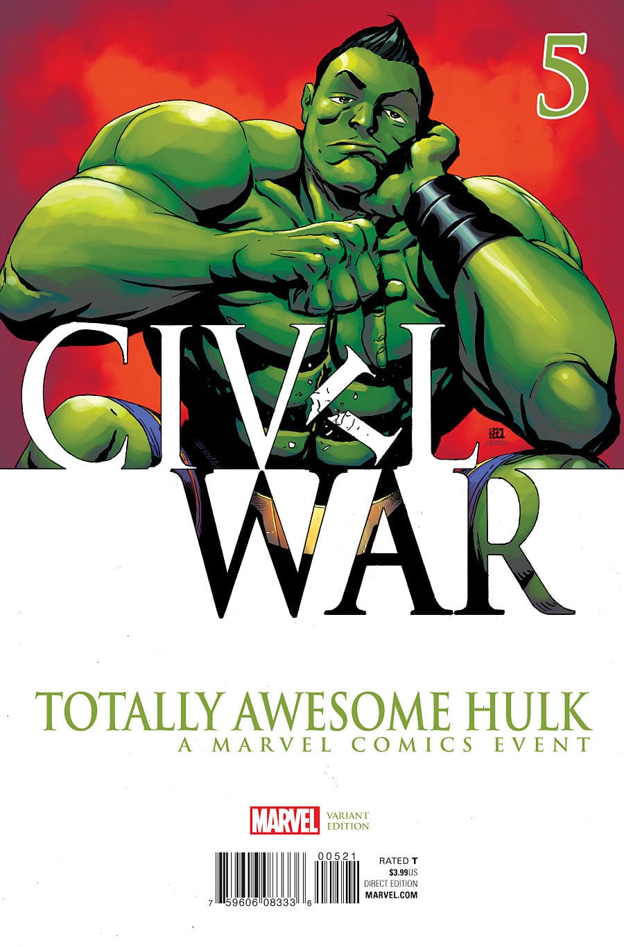 MARVEL COMICS Comics VF/NM TOTALLY AWESOME HULK #5 PHAM CIVIL WAR VAR