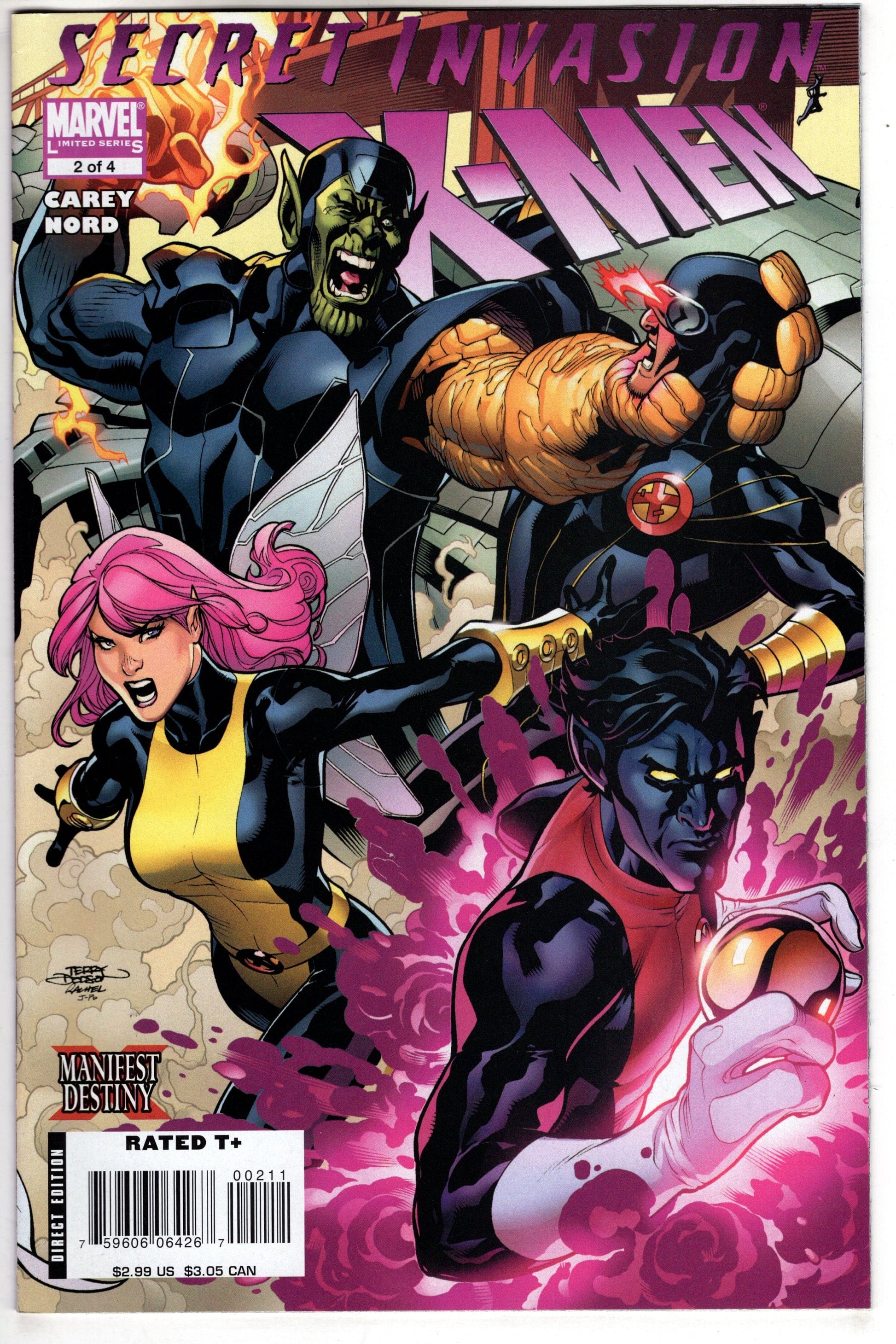 MARVEL COMICS Comics VF+ SECRET INVASION X-MEN #2 (OF 4) MD
