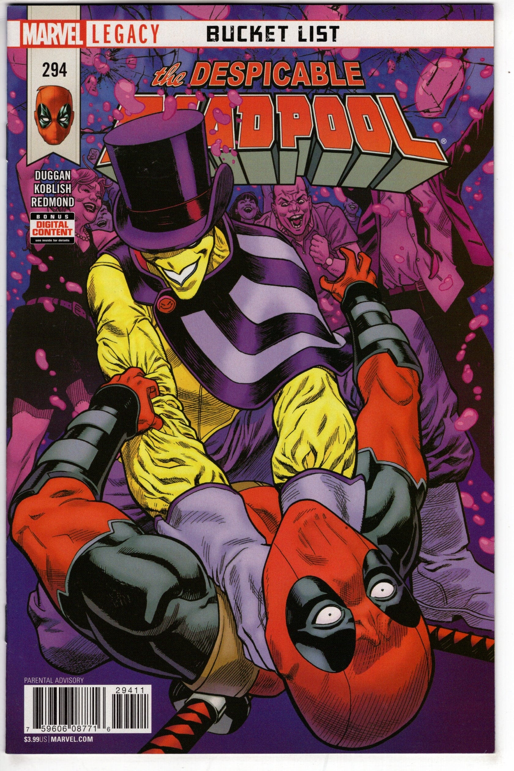 MARVEL COMICS DESPICABLE DEADPOOL #294 LEG