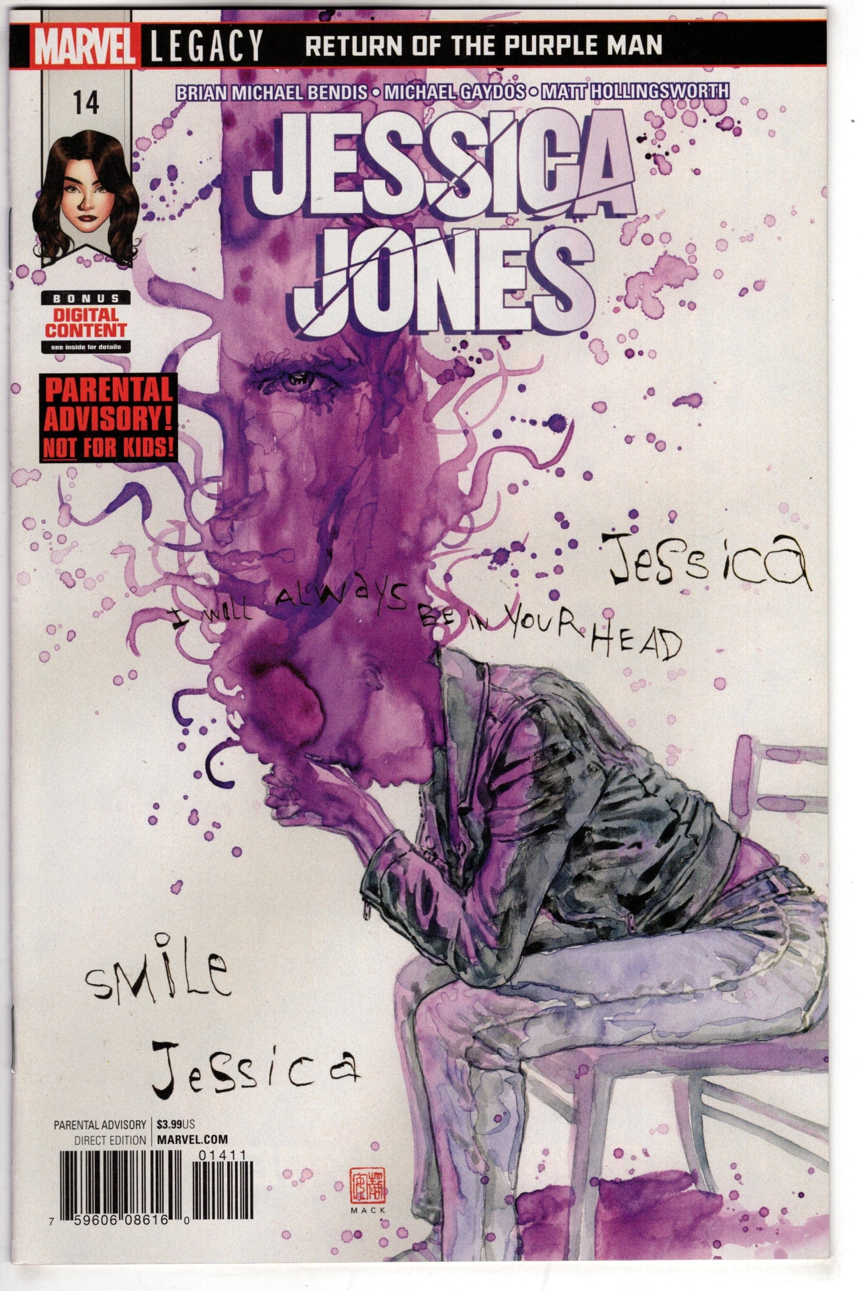 MARVEL COMICS JESSICA JONES #14 LEG (2ND SERIES)