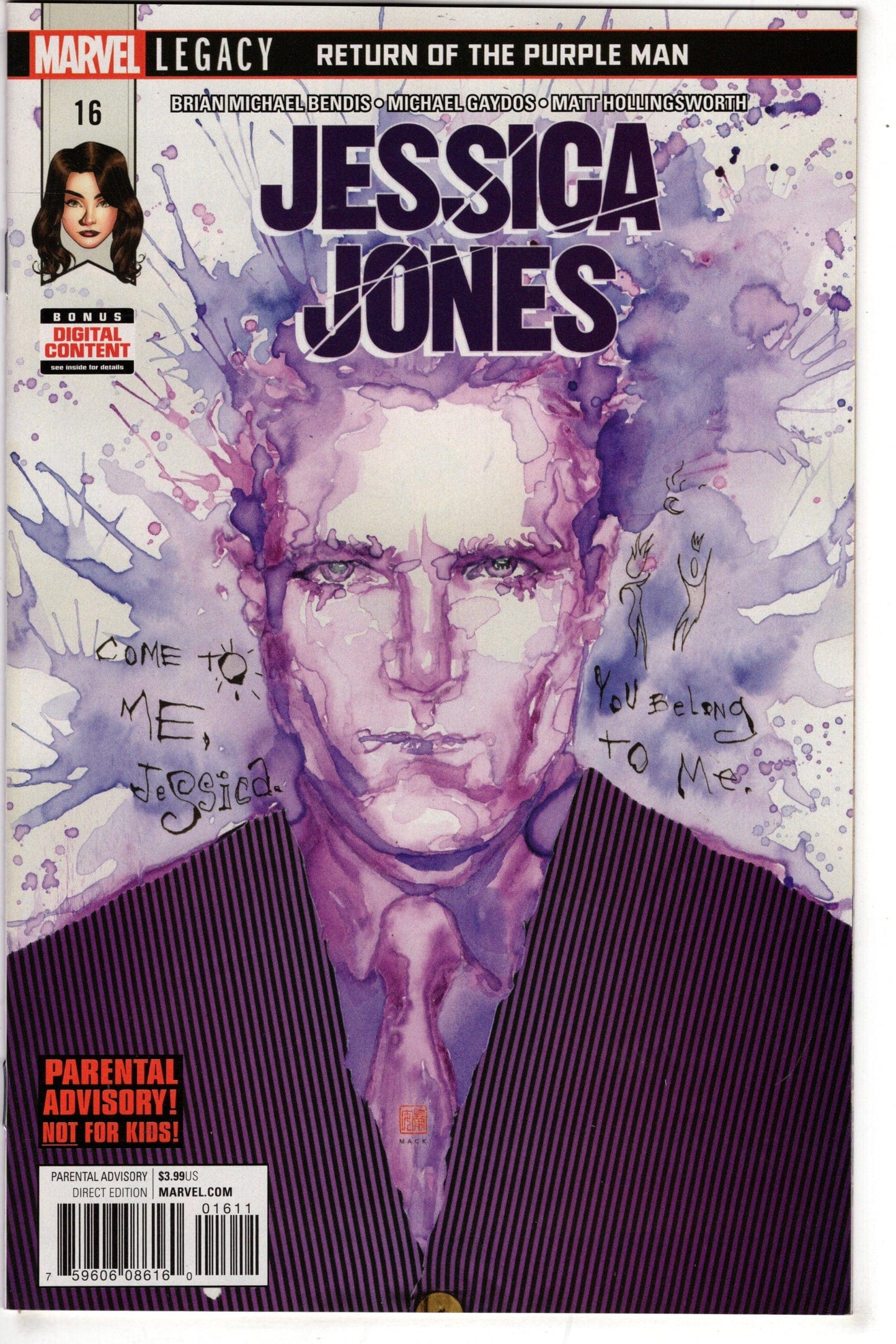 MARVEL COMICS JESSICA JONES #16 LEG (2ND SERIES)