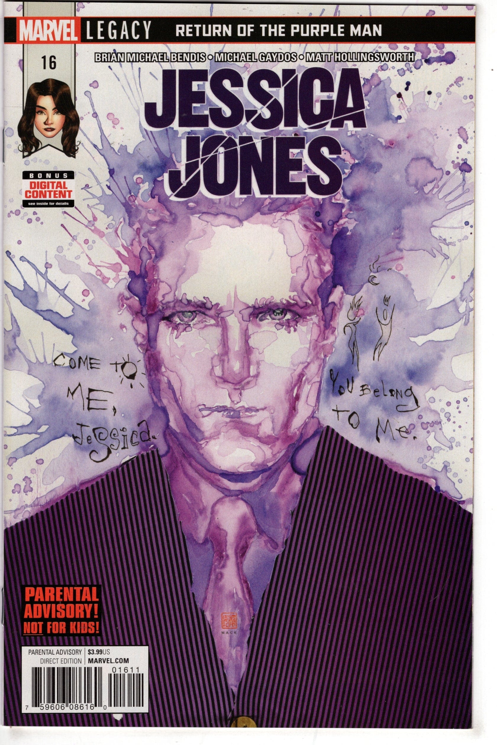 MARVEL COMICS JESSICA JONES #16 LEG (2ND SERIES)