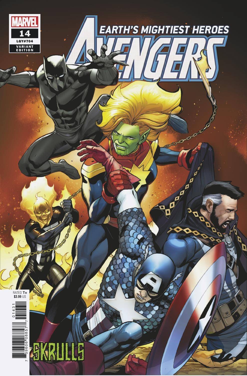 MARVEL COMICS marvel AVENGERS #14 PACHECO SKRULLS VAR