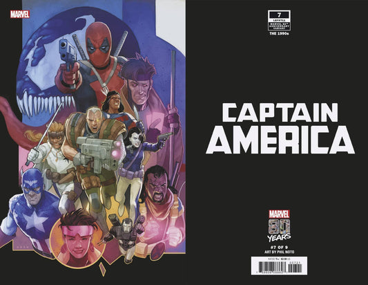 MARVEL COMICS marvel CAPTAIN AMERICA #7 NOTO MARVEL 80TH VAR