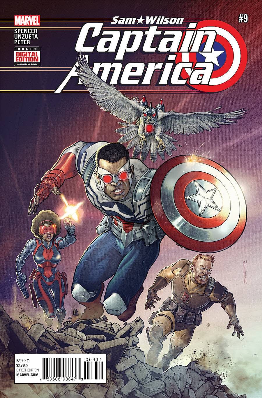 MARVEL COMICS Marvel CAPTAIN AMERICA SAM WILSON #9 ASO