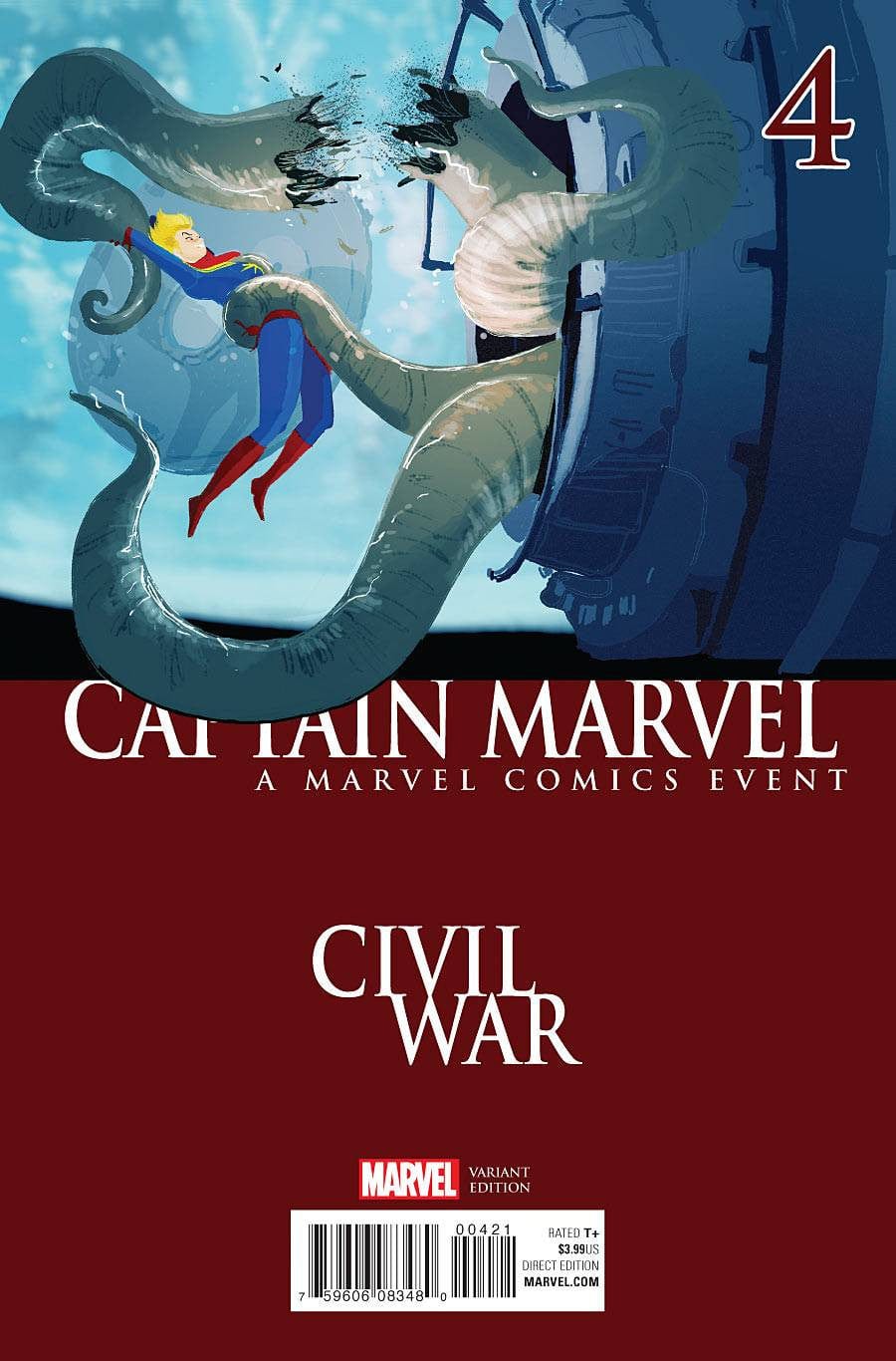 MARVEL COMICS Marvel CAPTAIN MARVEL #4 CAMPION CIVIL WAR VAR