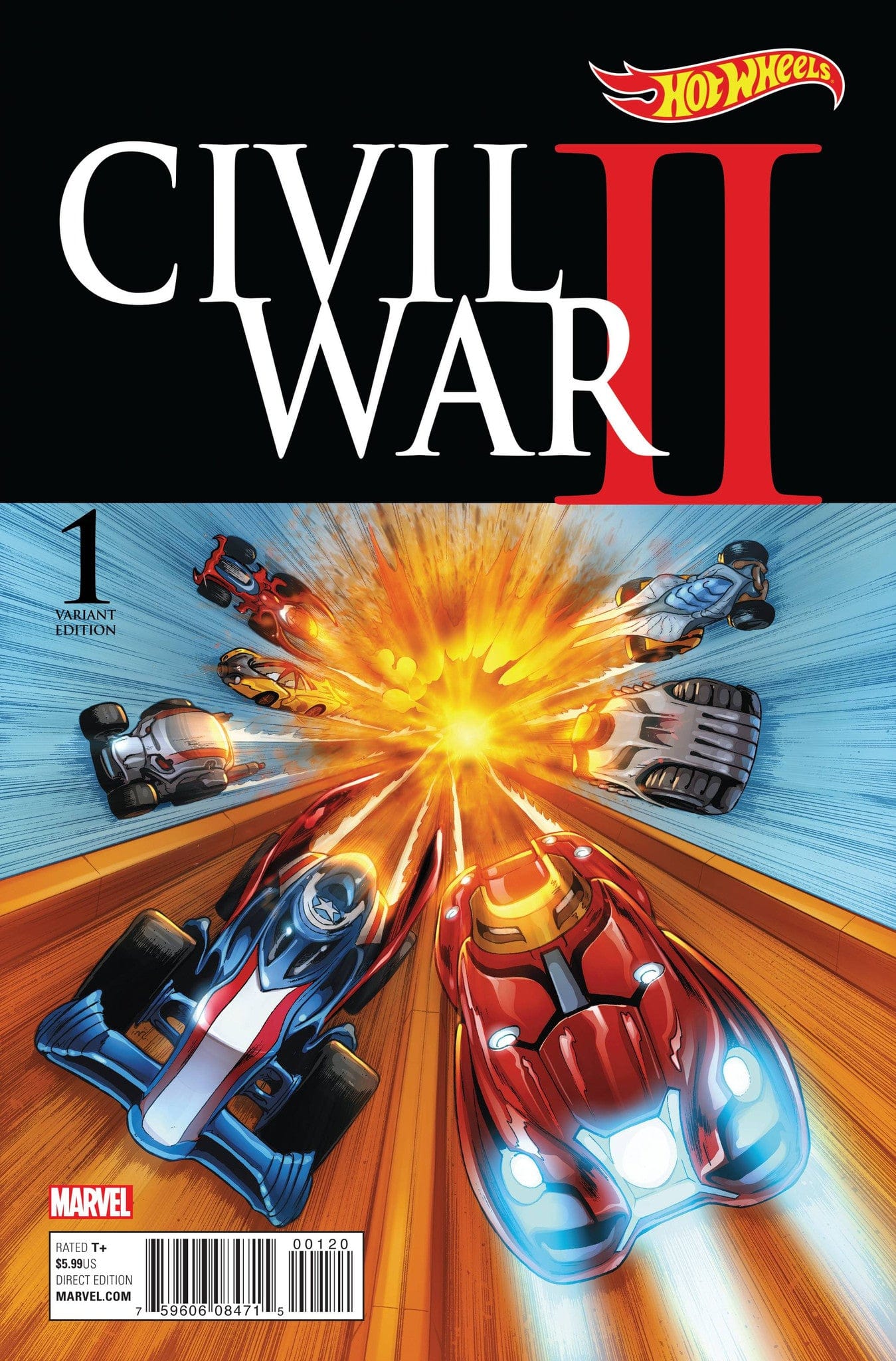 MARVEL COMICS Marvel CIVIL WAR II #1 (OF 8) HOT WHEELS VAR