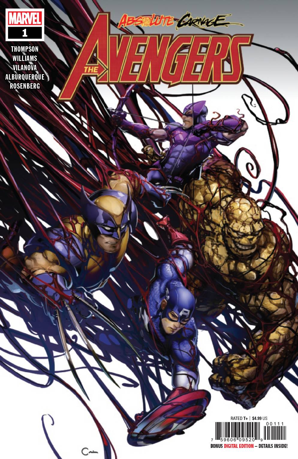 MARVEL COMICS MARVEL COMICS ABSOLUTE CARNAGE AVENGERS #1 AC