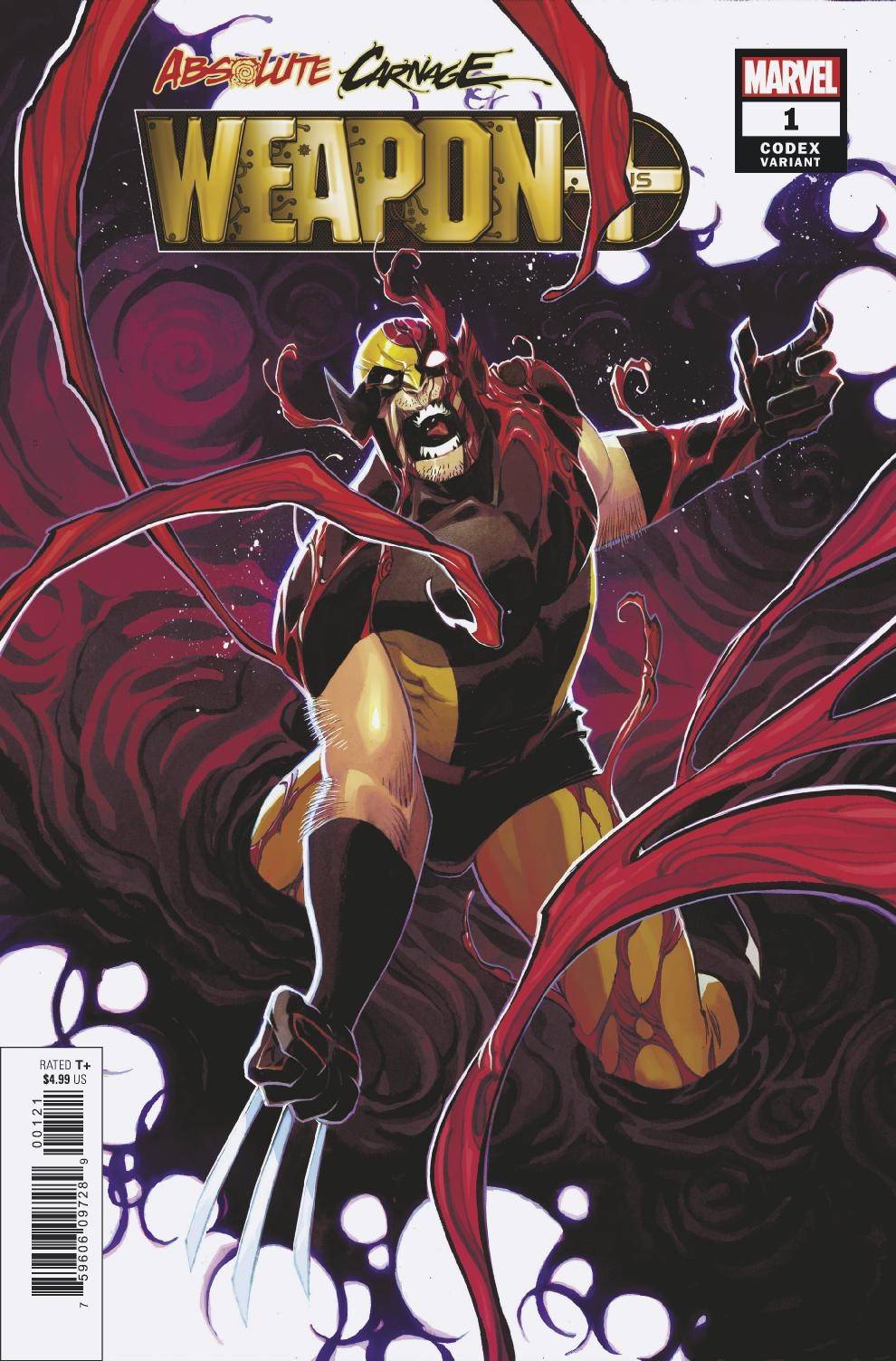 MARVEL COMICS MARVEL COMICS ABSOLUTE CARNAGE WEAPON PLUS #1 CODEX VAR AC