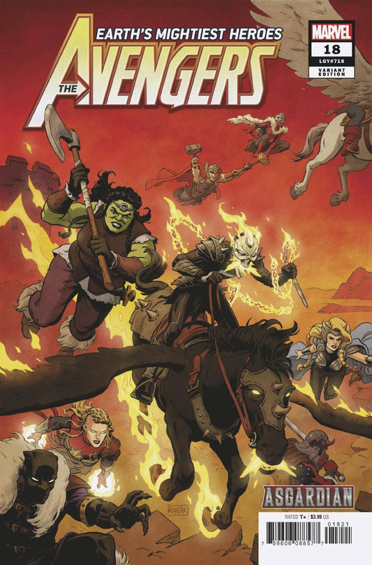 MARVEL COMICS MARVEL COMICS AVENGERS #18 RIVERA ASGARDIAN VAR