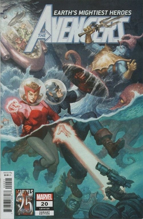 MARVEL COMICS MARVEL COMICS AVENGERS #20 RIVERA MARVELS 25TH TRIBUTE VAR VF