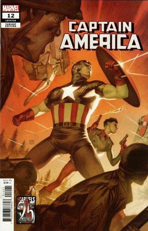 MARVEL COMICS MARVEL COMICS CAPTAIN AMERICA #12 TEDESCO MARVELS 25TH TRIBUTE VAR