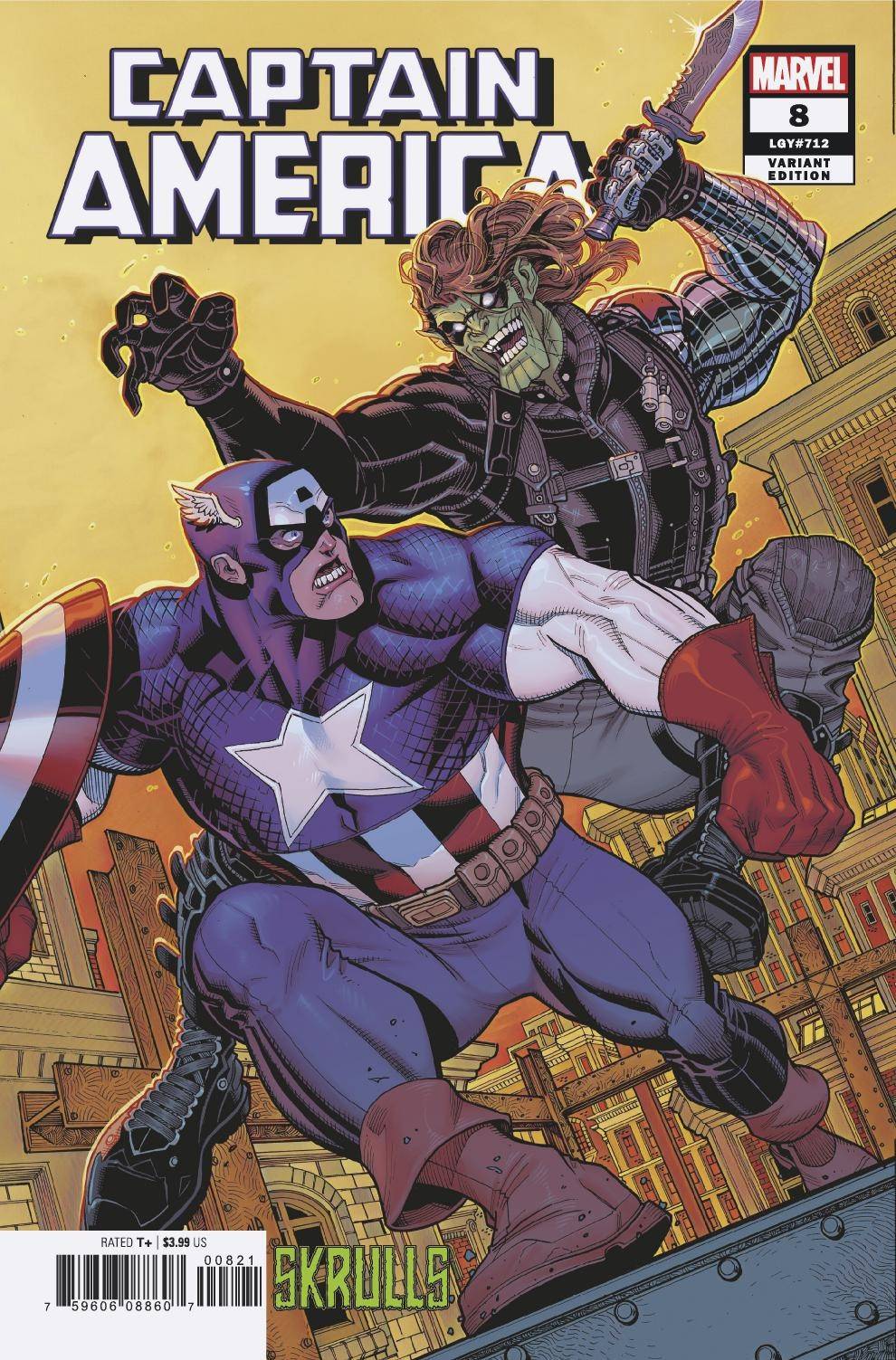 MARVEL COMICS MARVEL COMICS CAPTAIN AMERICA #8 LARRAZ SKRULLS VAR