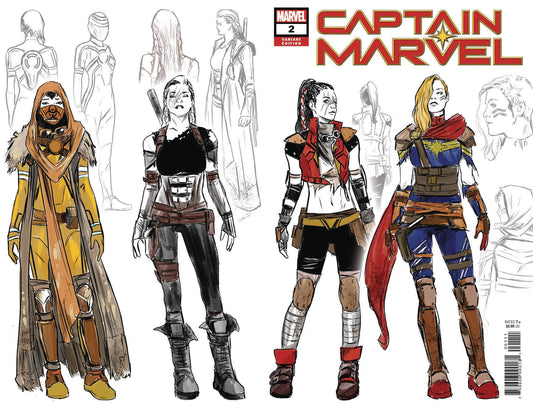 MARVEL COMICS MARVEL COMICS CAPTAIN MARVEL #2 CARNERO DESIGN WRAPAROUND VAR
