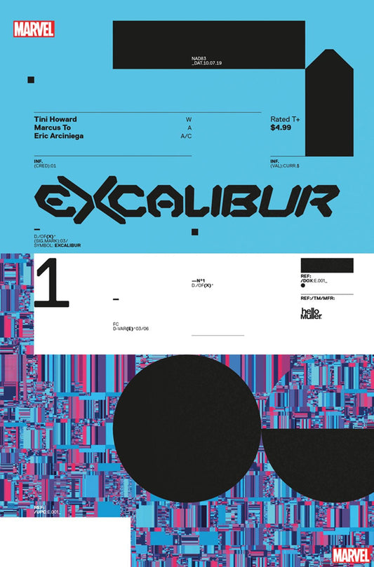 MARVEL COMICS MARVEL COMICS EXCALIBUR #1 HICKMAN DESIGN VAR DX