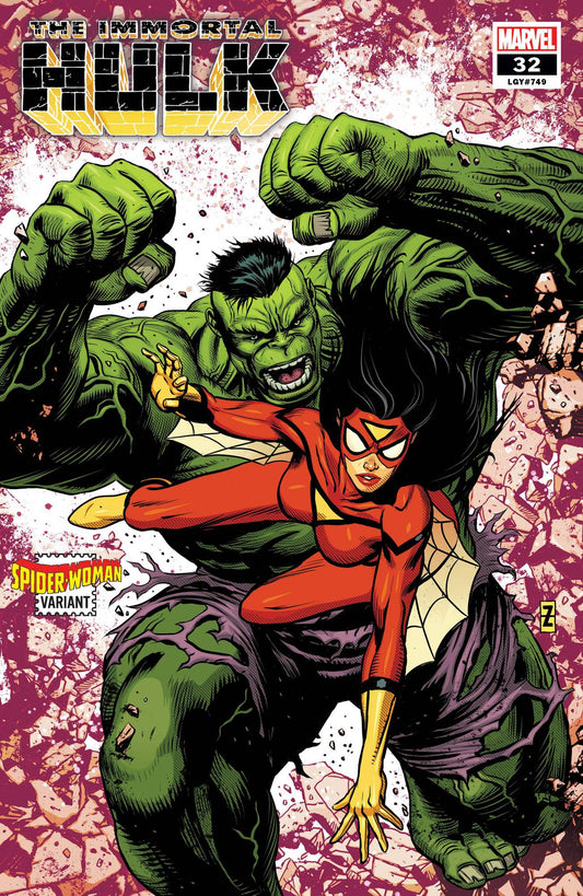 MARVEL COMICS MARVEL COMICS IMMORTAL HULK #32 ZIRCHER SPIDER-WOMAN VAR