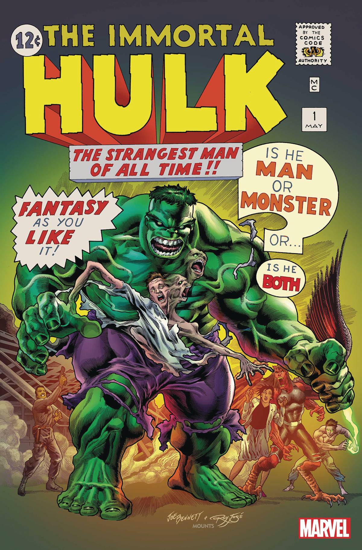 MARVEL COMICS MARVEL COMICS IMMORTAL HULK #33 BENNETT VAR