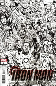 MARVEL COMICS MARVEL COMICS Iron Man 2020 #1 Cover L Incentive Nick Roche Party Sketch Cover