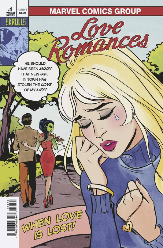 MARVEL COMICS MARVEL COMICS LOVE ROMANCES #1 ANNIE WU SKRULLS VAR