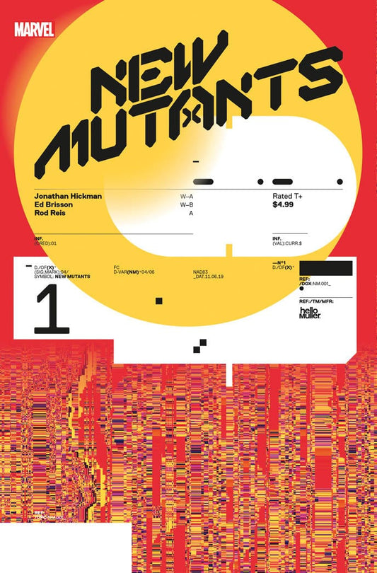 MARVEL COMICS MARVEL COMICS NEW MUTANTS #1 HICKMAN DESIGN VAR DX