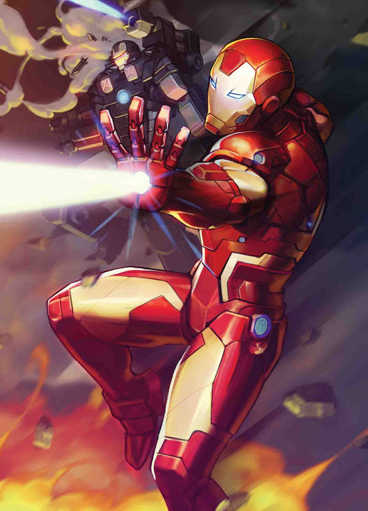 MARVEL COMICS MARVEL COMICS NM TONY STARK IRON MAN #12 NEXON MARVEL BATTLE LINES VAR