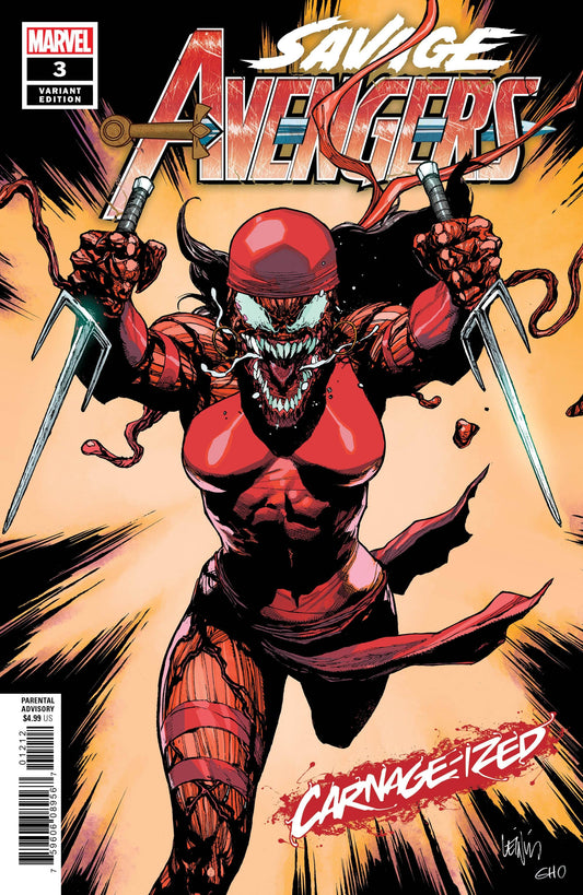 MARVEL COMICS MARVEL COMICS SAVAGE AVENGERS #3 YU CARNAGE-IZED VAR
