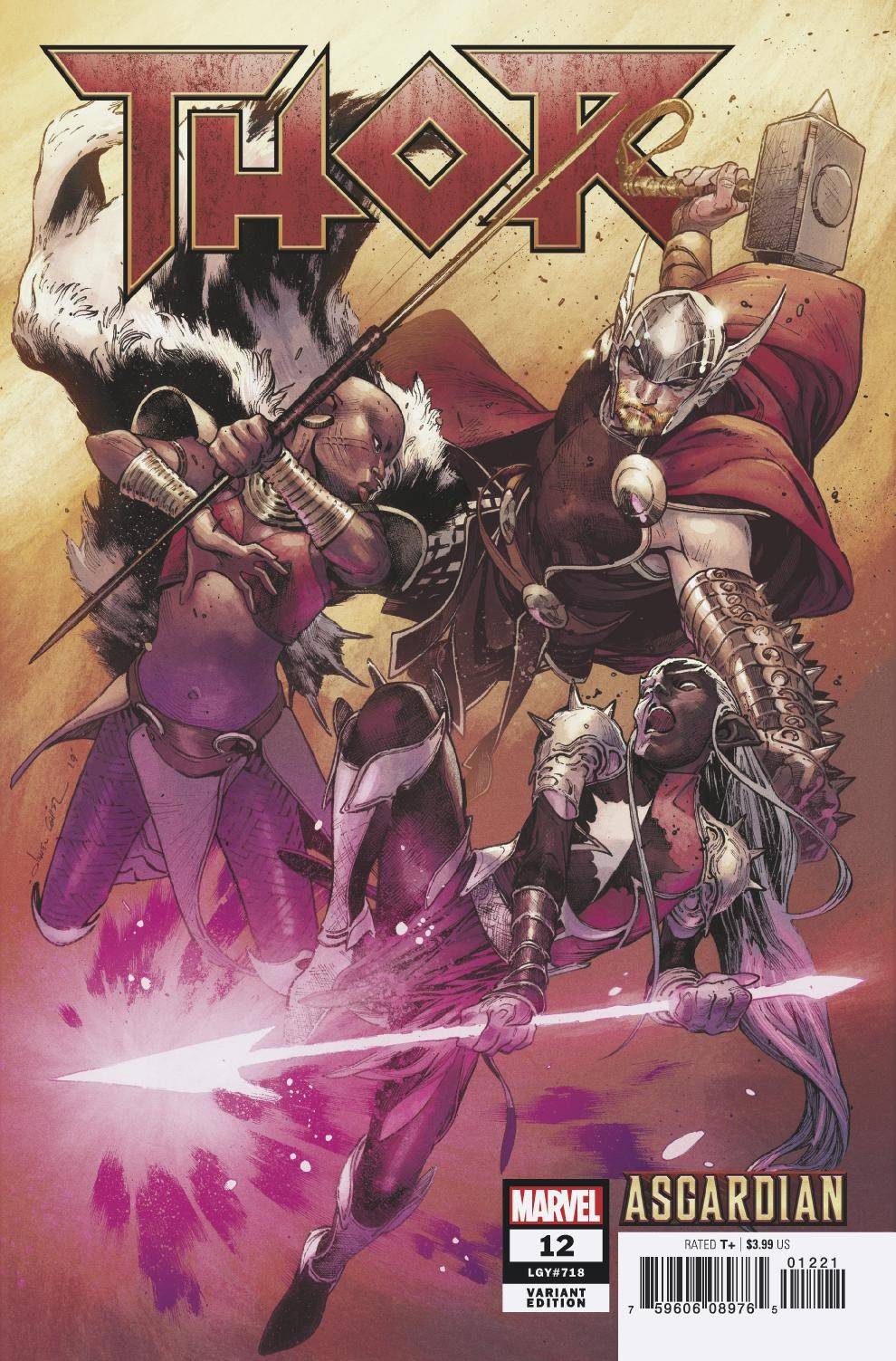MARVEL COMICS MARVEL COMICS THOR #12 ARTIST ASGARDIAN VAR
