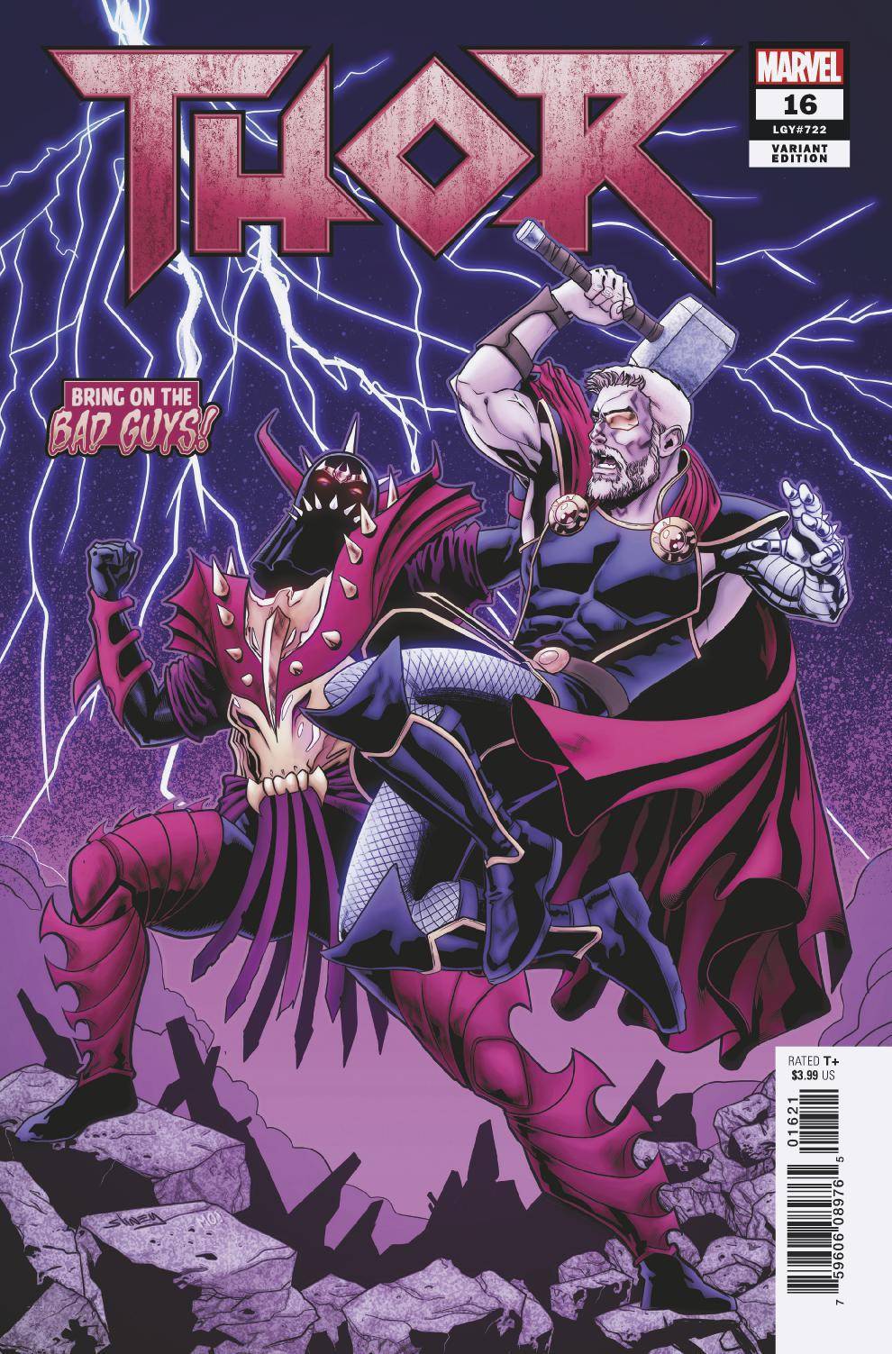 MARVEL COMICS MARVEL COMICS THOR #16 ARTIST BOBG VAR