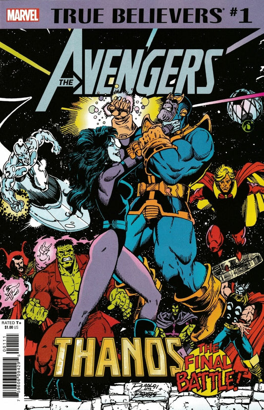 MARVEL COMICS MARVEL COMICS TRUE BELIEVERS AVENGERS THANOS FINAL BATTLE #1