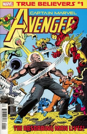 MARVEL COMICS MARVEL COMICS TRUE BELIEVERS CAPTAIN MARVEL AVENGER #1