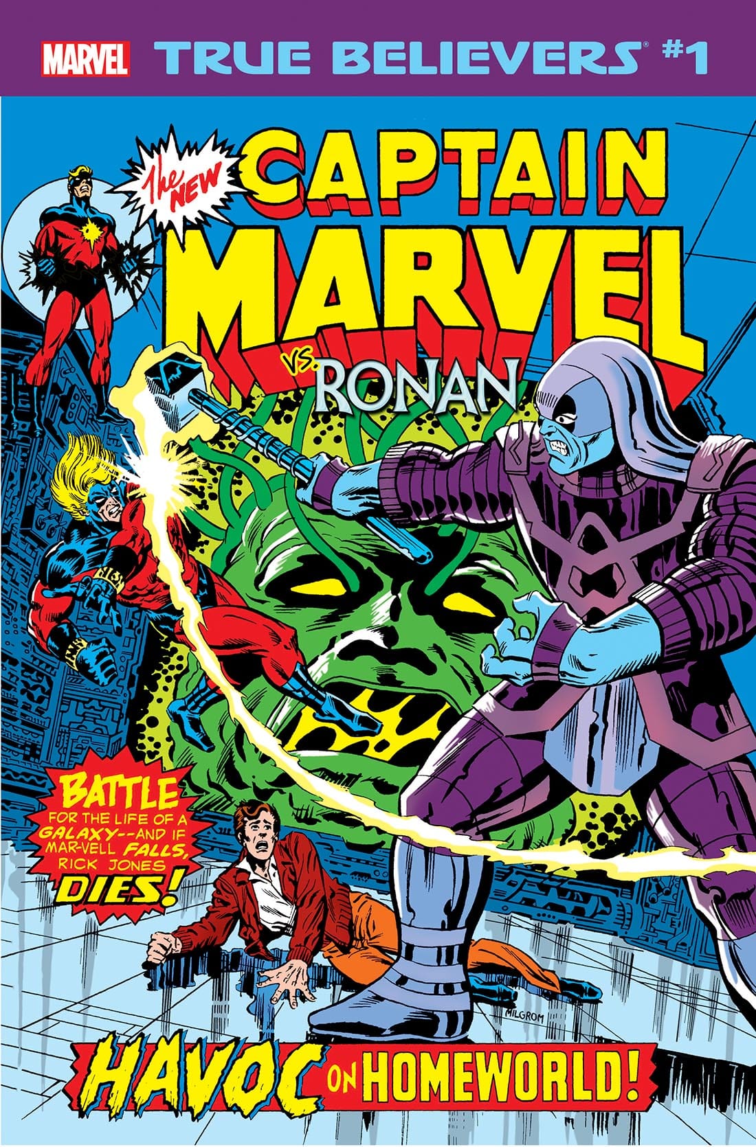 MARVEL COMICS MARVEL COMICS TRUE BELIEVERS CAPTAIN MARVEL VS RONAN #1